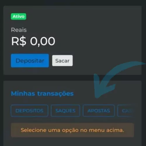 Instruções de transação de pagamento Cassinopix passo 3