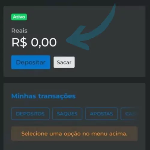 Instruções de transação de pagamento Cassinopix passo 4